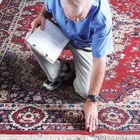 Carpet inspection Persian rug inspection