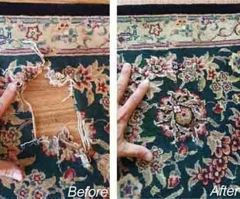 Fixing rugs and carpets Persian rug repair
